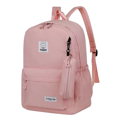 Image of College Bag for Girls & Women | Lightweight Water-Resistant College School Bag | Travel Daypack with Front Pocket & Side Compartments