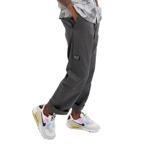TILIT Essential Pants (Gray X-Small) | Premium Chef Pants Unisex Pants for Men and Women | Quality Design and Functionality