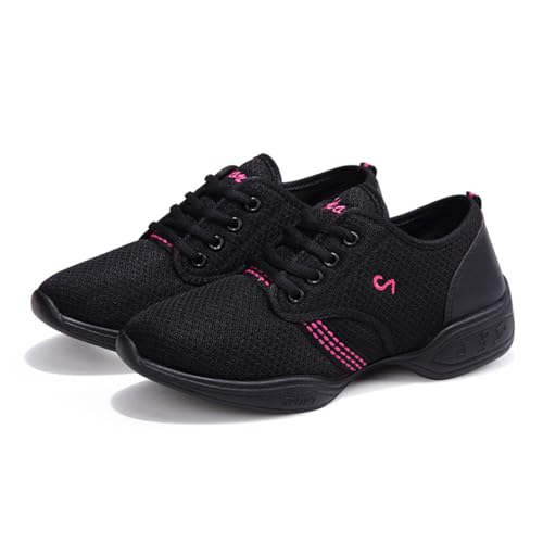 Zapatillas de Baile Mujer de Malla con Cordone,zapatilla de baile,Jazz Contemporáneo Baile Sneaker,Zapatillas de Baile Mujer,Split Sole,Para Entrenamiento Jazz,Danza FolclóRica Danza Infantil