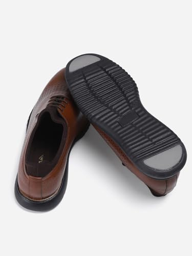 Image of Monte Carlo Mens Solid Lace Up Genuine Leather Casual Shoes (201803FW)