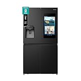 Hisense RQ760N4IFE Frigorifero Quattro Porte Americano, 577 L, Black Inox, Touch Screen, Total No Frost, Classe E, Motore Inverter, Multi Air Flow, Triple Cooling Zone, WiFi