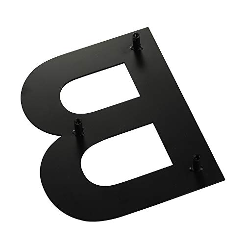 image for Mellewell Floating Address Number Sign House Letter B 6 inches Black, 