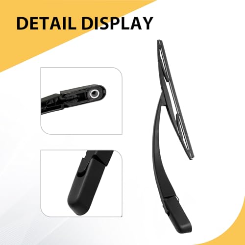 Hoypeyfiy 2Pcs Rear Wiper Arm Blade, Back Windscreen Wiper Assembly, Replacement for Citroen C1 2005-2014 Replacement for Peugeot 107 2005-2014 - Image 3