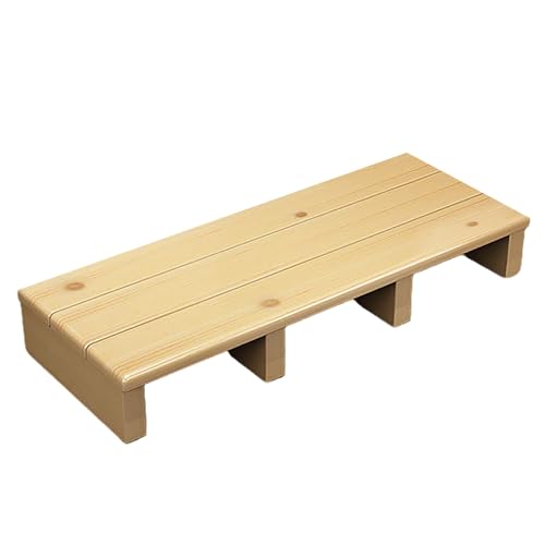 Taburete de madera maciza antideslizante con altura ajustable para el hogar 2