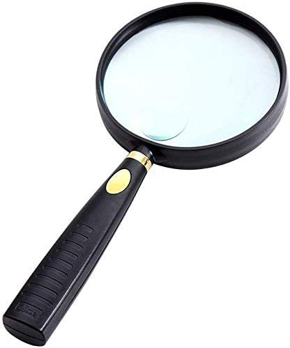 Lente di ingrandimento Lente di ingrandimento Portatile per Lettura Lente di ingrandimento Portatile Super Chiara e Leggera per Lettura Cucito Artigianato Lente di ingrandimen