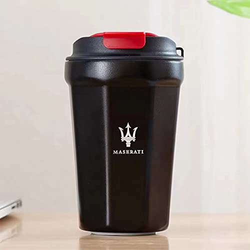 Tryztupo Car Logo Black Travel Mug For Hot Or Cold Drink Coffee Or Tea (Fit Ma-Serati) #TOP4
