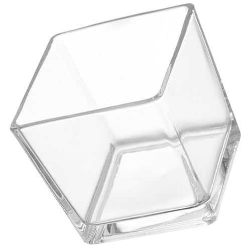 Vase en verre carré moderne pour table basse et salon - 2