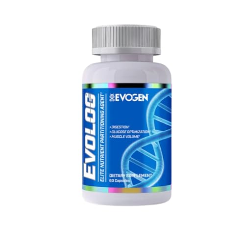 Evogen Evolog - Glucose Disposal Agent (GDA) & Elite Nutrient Partitioning | Mass Gainer & Weight Gainer for Women & Men | Supports Digestion Glucose Optimization Muscle Volume | 60 Capsules