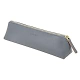 【Hochwertige Materialien】 - Das Federmäppchen besteht aus PU-Leder, das nicht nur bequem wie Leder aussieht, sondern auch leicht zu pflegen und zu reinigen ist. Der Metallreißverschluss öffnet und schließt sich reibungslos und ist gut verarbeitet