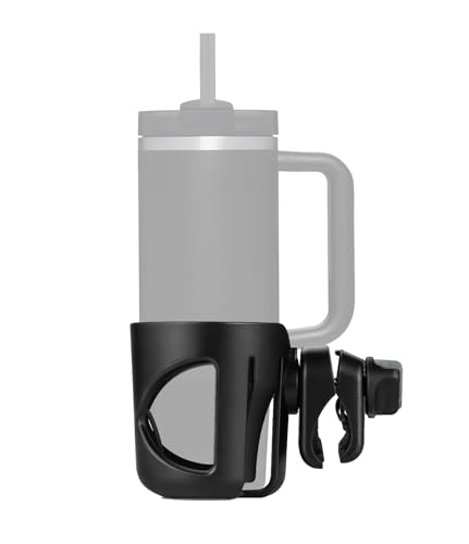 Nuevo portavasos para cochecito Stanley Quencher H2.0 (modelos de 30 y 40 onzas), también compatible con Stanley IceFlow (modelos de 20 y 30 onzas), color negro