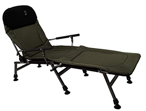 Carp Angelstuhl Campingstuhl FK5 + POD Stuhl Deluxe Karpfen Angler Campingstuhl Fußstütze spezielle Kopfstütze