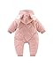 JELEUON Baby Infant Kids Boys Girls Jacket Winter Warm Coat Romper Ears Zipper Hooded Pocket Snowsuit Jumpsuit
