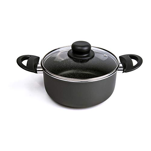Alluflon Tradition Italien Kasserolle, Aluminium, schwarz, 20 cm – Ansicht 6