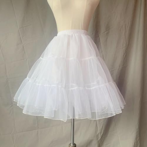 Long A-Line Petticoat Skirts Hoopless Underskirts Slips for Girls H1083
