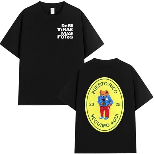 Bad-Bunny DTMF 2025, Nuevo Álbum, Camiseta, Ropa para Hombres Y Mujeres, Camiseta De Algodón, Camiseta De Moda Hip Hop (B M)