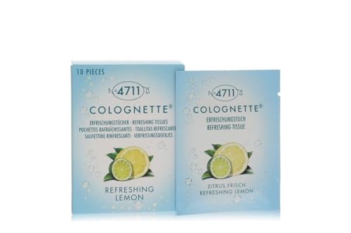 Muelhens 4711 Colognette Eau de Cologne Perfumed Tissue for Women and Men, 10 Count
