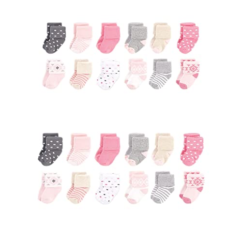 Image of Hudson Baby unisex-baby Grow With Me Cotton Terry Socks