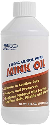 Blue Ribbon 100% Pure Mink Oil, 8 Fluid Ounce