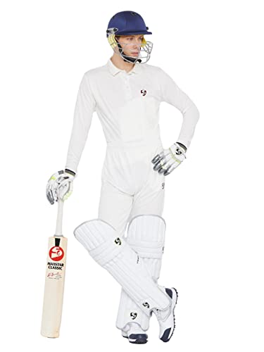 Image of SG CLUB Full sleeves Cricket whites Junior Combo (Pant+Shirt)