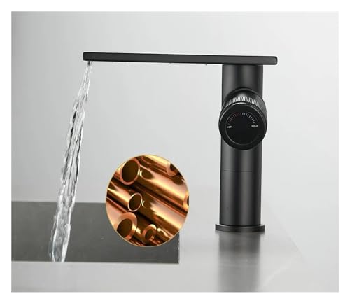 Robinet de salle de bain en laiton cascade pour mitigeur de vasque