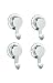 Produktbild Everloc EL10503 Hakenset 4-er klein Chrom, Prime