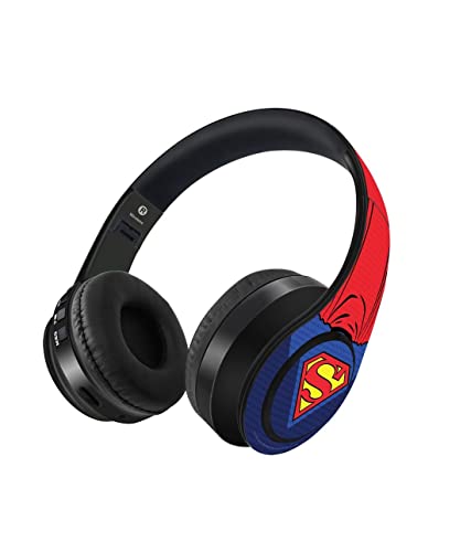 Image of Macmerise Suit up Superman On-Ear Bluetooth Headphone with Upto 10 Hours Playback, FM Radio, SD Card, Soft Padded Ear Cushions and Passive Noise Isolation | Decibel Wireless Headphone