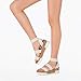 DREAM PAIRS Women's Open Toe Elastic Ankle Strap Casual Flatform Platform Wedges Sandals,Size 6.5,White,REED-1