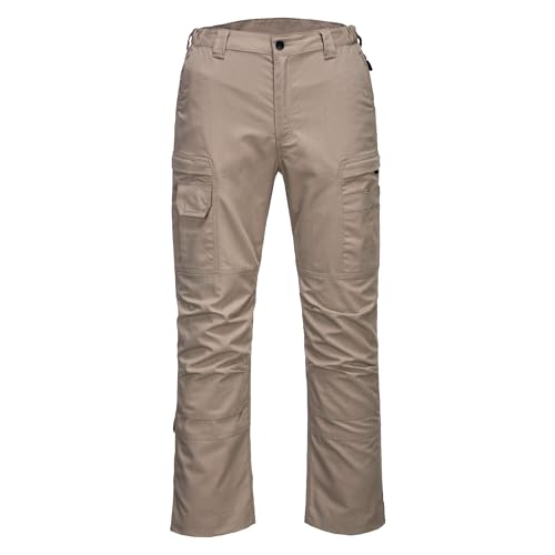 Image of Portwest T802 KX3 Ripstop Stretch Work Pants Sand | Sand, 46 Waist, Ripstop, Stretch Fabric, Multi Pocket, Durable, Work Pants
