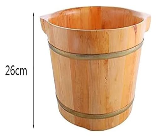 Tina de pies de madera maciza para spa y masaje miniatura 2