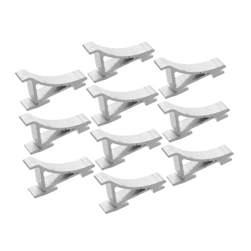 Yardenfun 10 Piezas Ganchos de Aluminio Resistentes para Estantes de Congelador Soporte para Organización Refrigeradores y Vitrinas