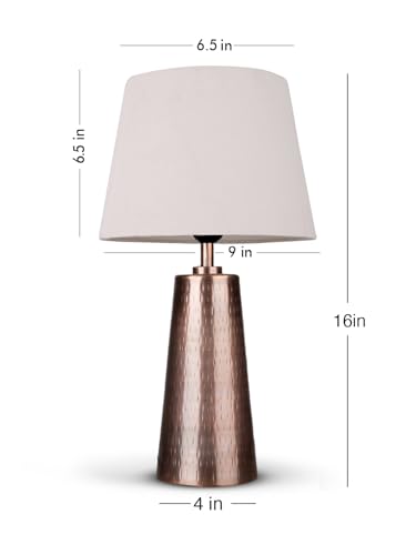 Image of Green Girgit Copper Etched V-Shaped Lamp with Taper Solid White Shade | Galvanized Iron Bedside Metal Handcrafted Night & Reading Lamp | Home & Living Room Decor Item