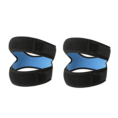 LUNCHS Patellar Tendon Support Strap,Adjustable Knee Brace for Meniscus Tear Running Jumper Football Basketball Riding Exercise (Color : Black, Size : One Size fits All)