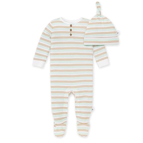 Image of Burt's Bees Baby Baby Boys Jumpsuit, 100% Organic Cotton One-piece Short Sleeve, Long Sleeve Coverall