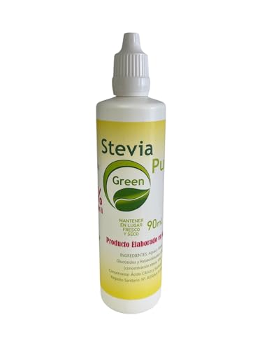 Stevia Pure Green – Stevia Líquida de Galicia 90ml, Alta Pureza, 100% Natural, edulcorante Vegano, Sin Calorías, Sin OGM, Producto Nacional