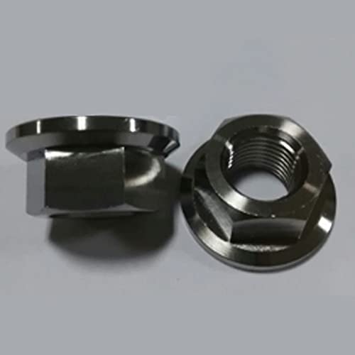 M6 M8 M10 M12 titanium alloy nut hexagon flange nuts - (Size: M12(1pcs))
