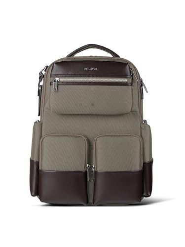 scarters Terminal- 16” Spacious Multi Compartment Backpack Laptop Bag | 24 Litres | (Beige)