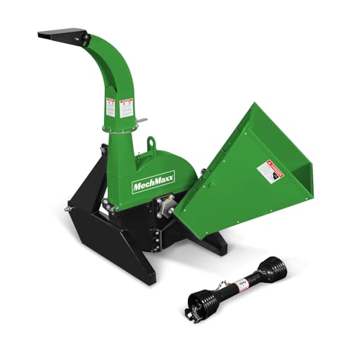 MechMaxx BX42S Green 4-inch PTO Chipper
