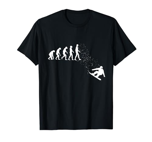 Funny Evolution of Snowboarding Downhill Snowboarder Snow T-Shirt