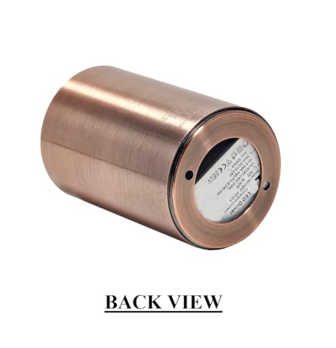 Image of Mufasa 6 Watts Rose Gold Finish LED Round Surface Light Cylindrical Shape Indoor Ceiling Mounted Spot Light Down Light Aluminum Body (Warm White)