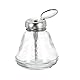 QUARKZMAN 6.1Oz / 180ML Glas Pumpspenderflasche Quadratische Flüssigkeitspumpe Drücken Sie den Alkoholbehälter mit Metallklappdeckel für das Entfernen von Make-up, das Abgeben von Alkohol