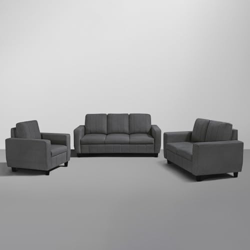 Image of Sleepyhead Bae - 3+2+1 Seater Sofa Set (Fabric, Woody Brown)