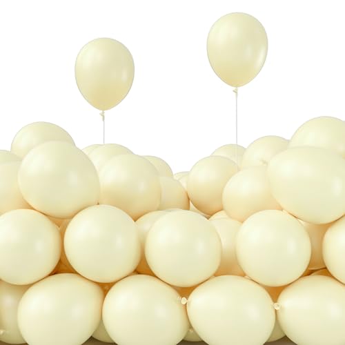 Image of PartyWoo Pastel Yellow Balloons 50pcs 5 Inch Small Mini Light Pale Yellow Balloons for Graduation Baby Shower Gender Reveal Easter Little Cutie Bee Birthday Summer Party Decorations Yellow-Q07