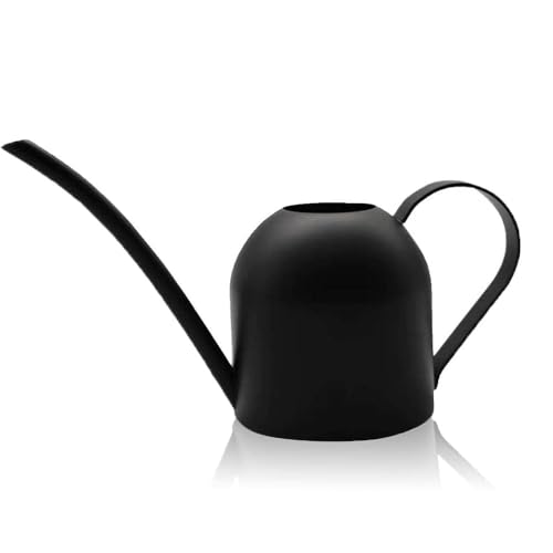 YISSSN Small Watering Can for Indoor Plants, 15oz/450ml Stainless Steel Long Spout Watering Can for Succulents, Herbs (Black) by YISSSN - Used condition - Image 5