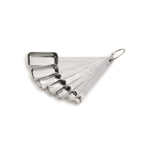 Comparison: Best Measuring Spoon Set 6 King Arthur Baking Company Spice Measuring Spoons, 18/8 Stainless Steel, 7-Piece Set