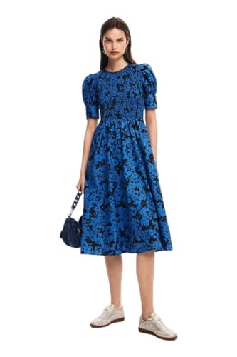 Robe Desigual femme manches courtes légère en tissu fluide été décontractée