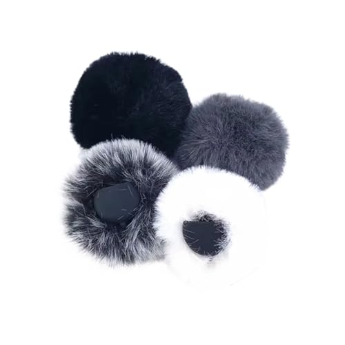 Bonnette fourrure pare-brise de microphone pour micro cravate sans fil (Lot de 4)