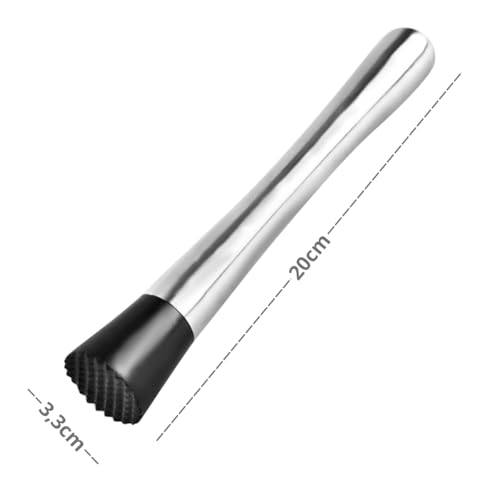 Kit Caipirinha Socador Macerador com Dosador Duplo 25ml / 50ml Socador 20cm Kit Com 2 Peças Bartende