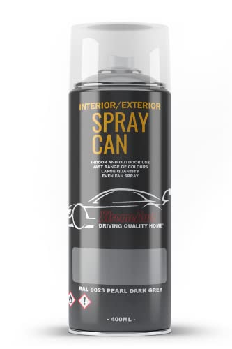 Xtremeauto Spray Paint Finish For Indoor And Outdoor Use Garden Cars Home Kitchen Bathroom Furniture Art Craft Bikes Radiators Metal Wood Plastic Glass UPVC Stone PVC RAL 9023 Pearl dark grey