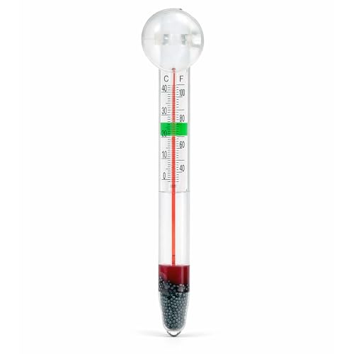 SunSun WDJ 02 Termómetro con ventosa para acuario termómetro de cristal flotante temperatura