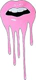 Kylie Jenner Funny Lips - Sticker Graphic - Auto, Wall, Laptop, Cell, Truck Sticker for Windows, Cars, Trucks